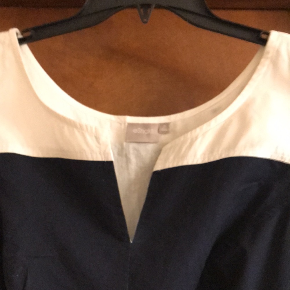 eShakti sleeveless color block dress - Picture 4 of 13